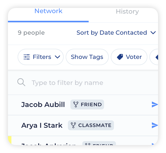 My Network and History
